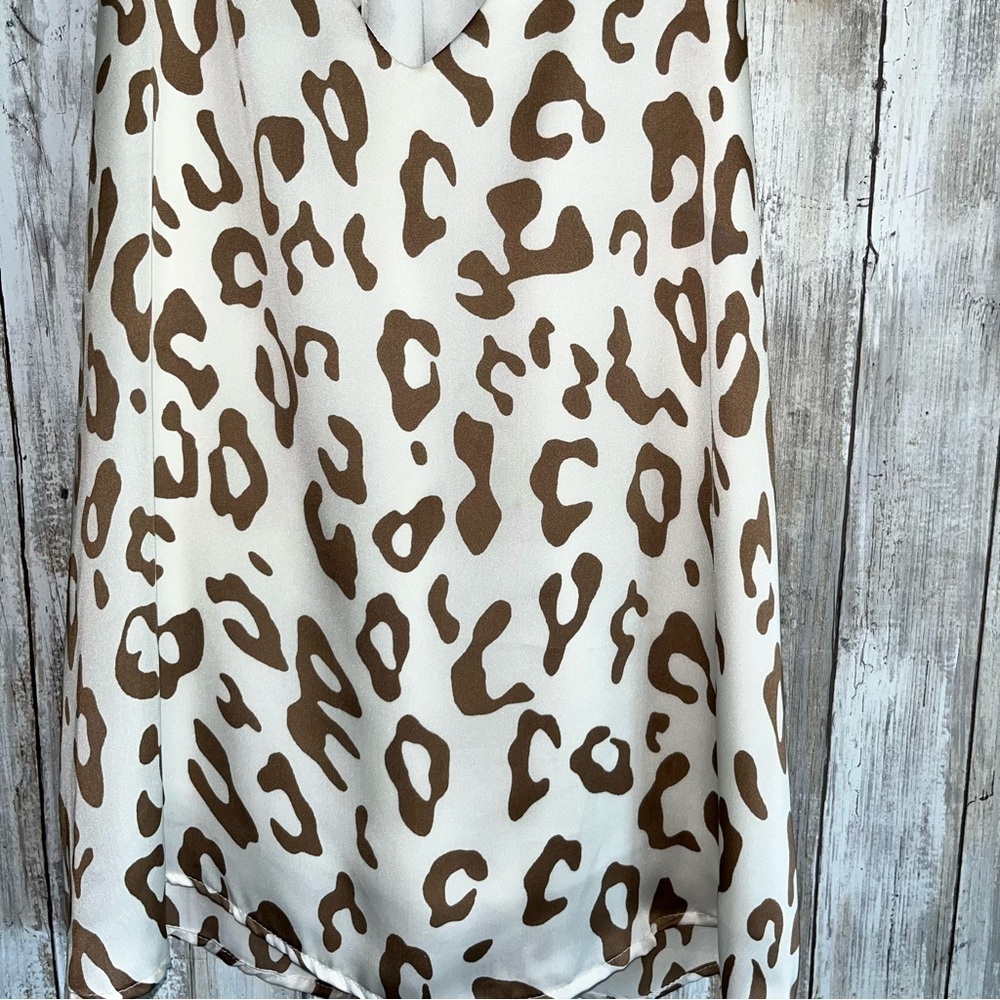 Tyche White and Brown Leopard Cami Top - Picture 3 of 7